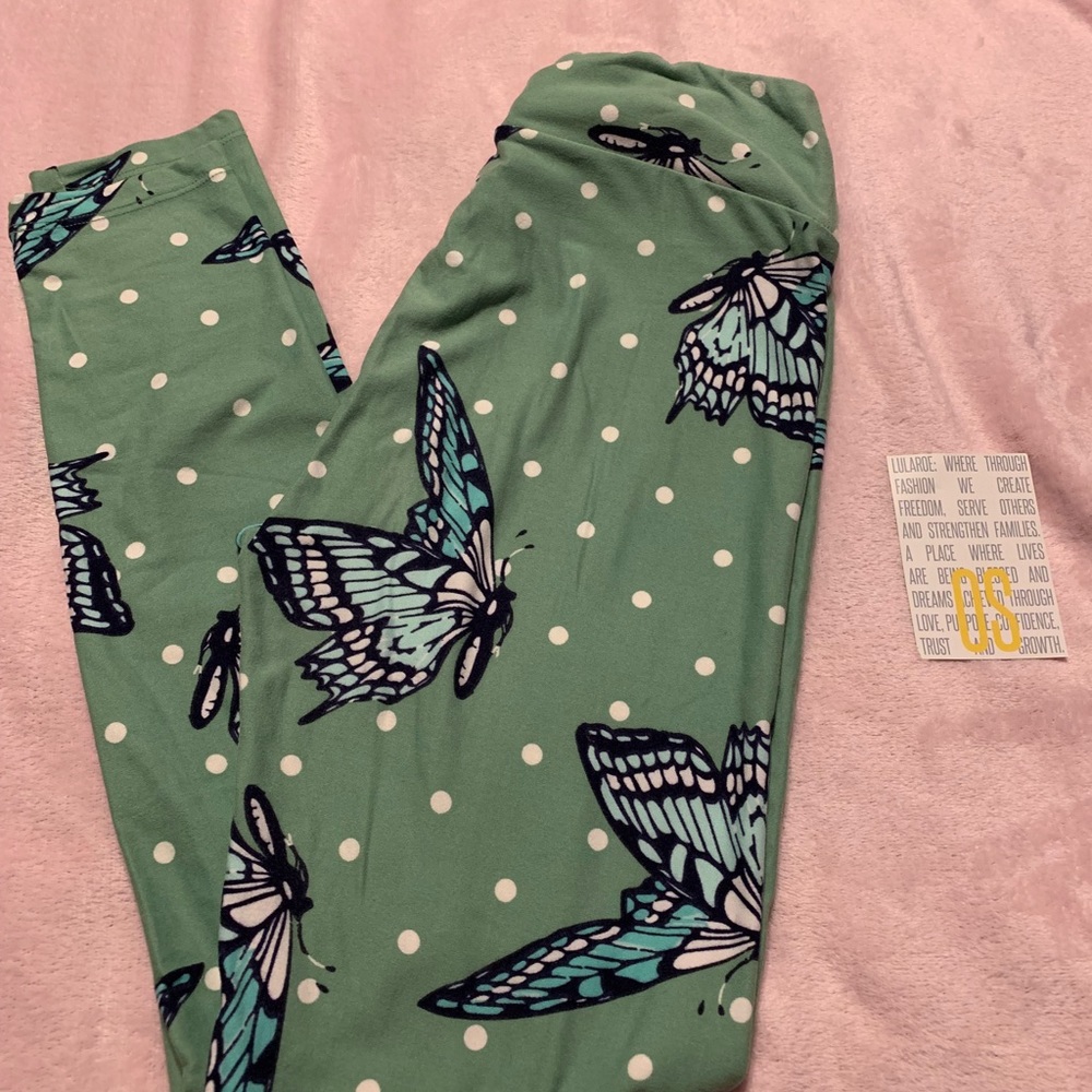 Lularoe OS butterfly leggings